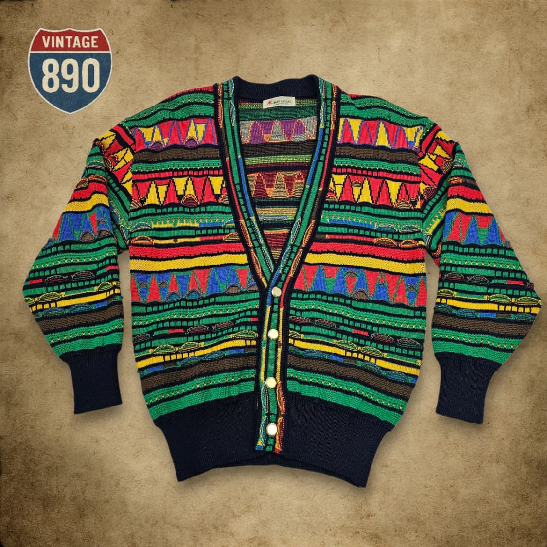 [F] ANDRE LUCIANO 안드레 루치아노 VTG 90s 가디건 상품이미지1