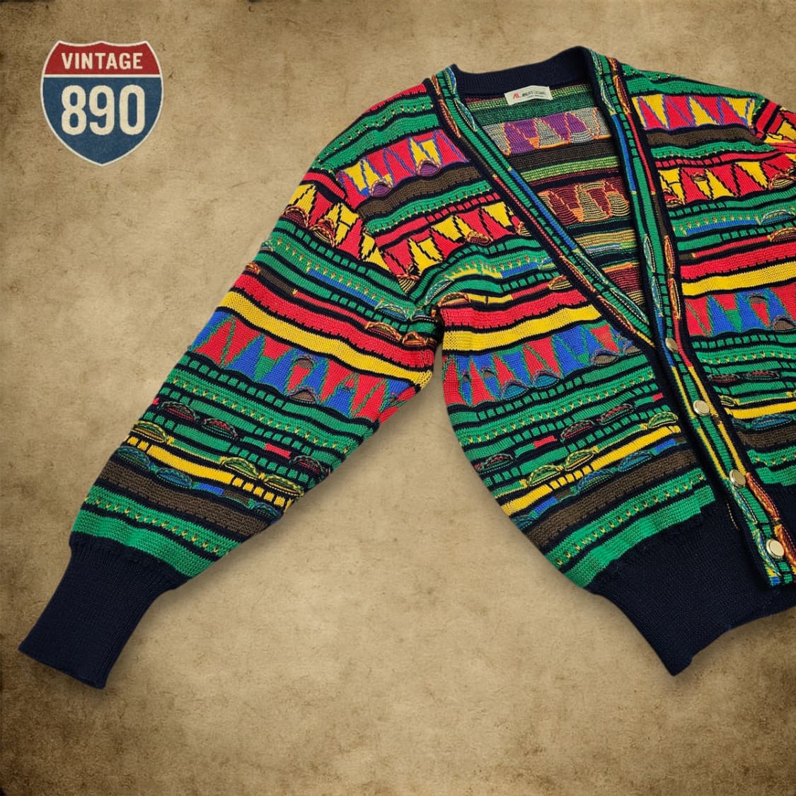 [F] ANDRE LUCIANO 안드레 루치아노 VTG 90s 가디건 상품이미지5