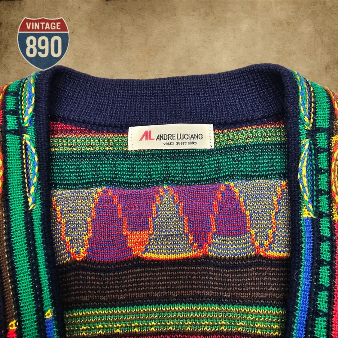 [F] ANDRE LUCIANO 안드레 루치아노 VTG 90s 가디건 상품이미지6