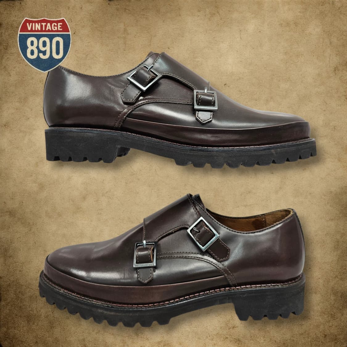 [265] 새제품 스테파노로시 더블몽크 로퍼 더비슈즈 상품이미지3