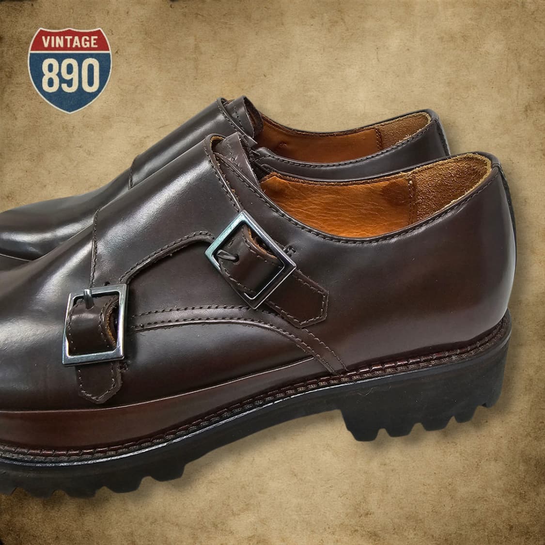 [265] 새제품 스테파노로시 더블몽크 로퍼 더비슈즈 상품이미지7