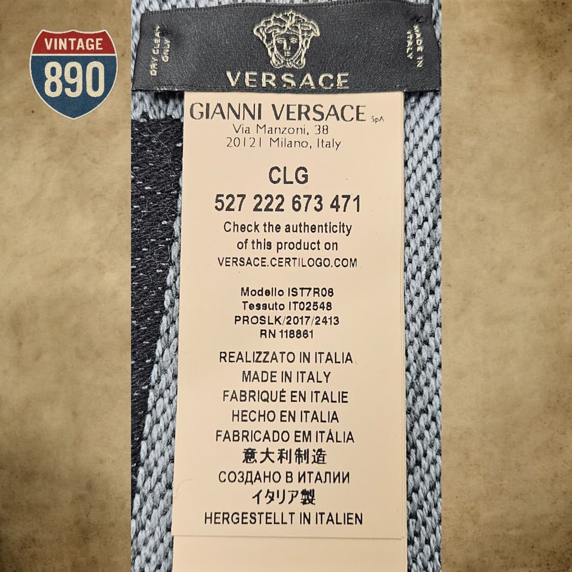 VERSACE 베르사체 메두사 울 머플러 상품이미지4