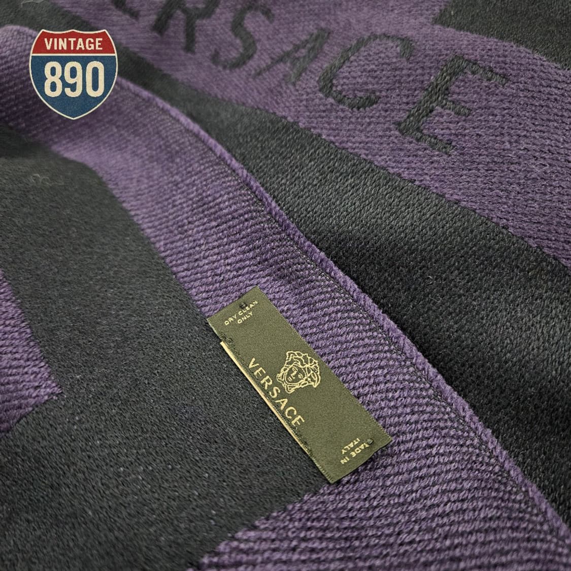 VERSACE 베르사체 메두사 패턴 울 머플러 상품이미지3