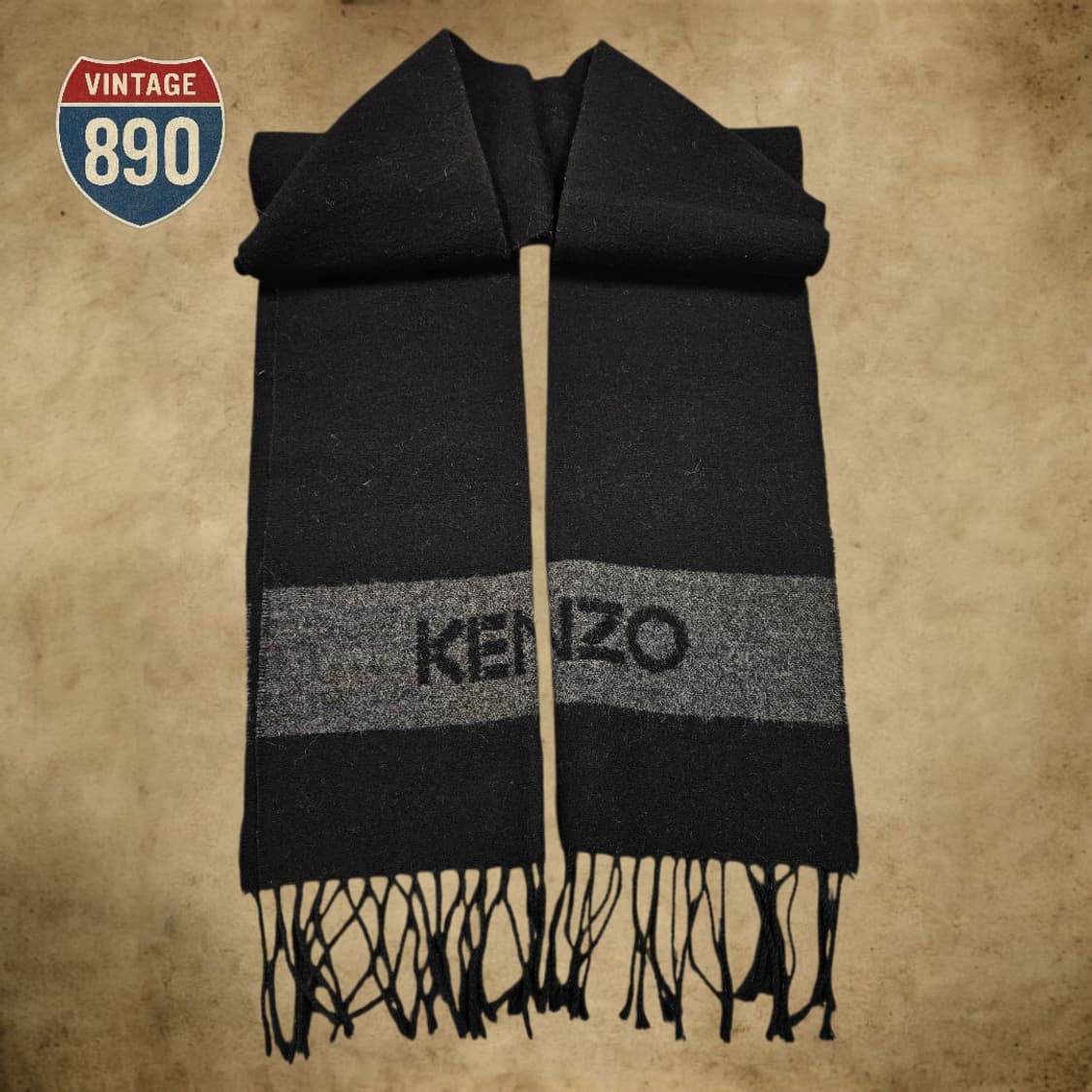 KENZO 겐조 옴므 울 머플러 상품이미지1