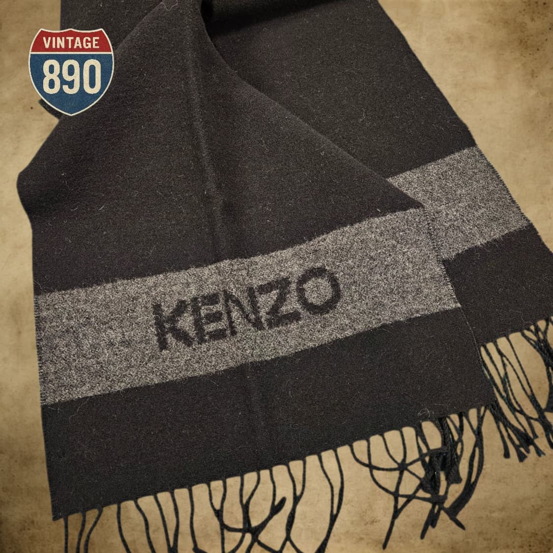 KENZO 겐조 옴므 울 머플러 상품이미지2