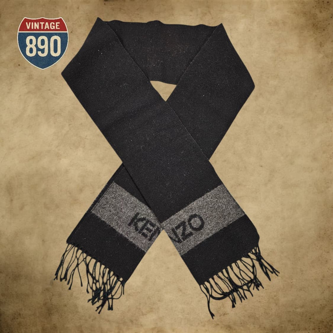 KENZO 겐조 옴므 울 머플러 상품이미지5