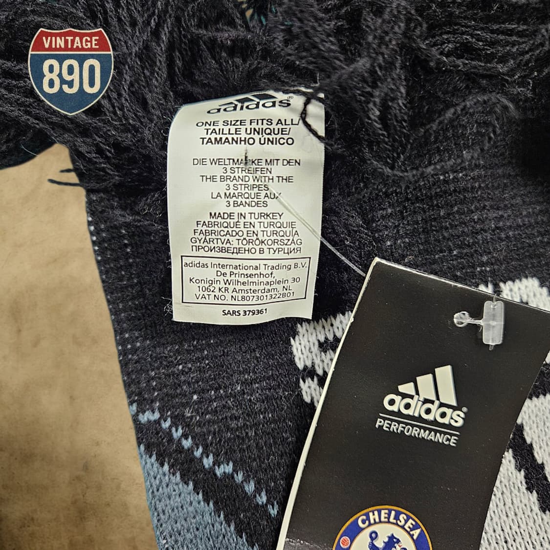 새제품 adidas 아디다스 첼시 축구 머플러 상품이미지4