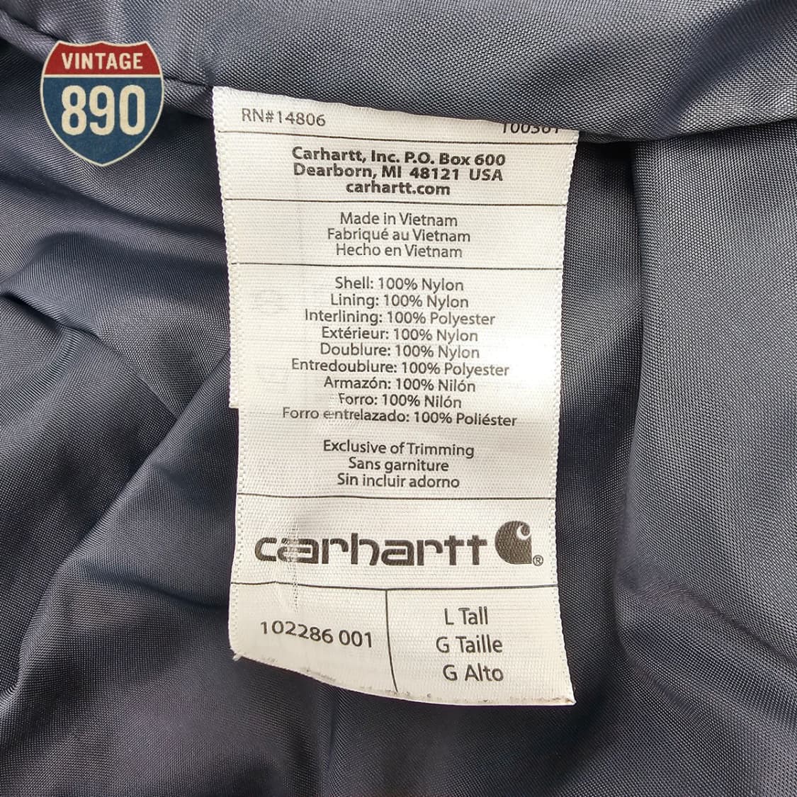 [L] carhartt 칼하트 레인디펜더 길리엄 패딩 조끼 상품이미지4