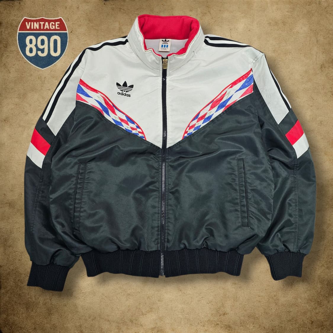 [L] adidas 아디다스 90s VTG 져지 자켓 상품이미지1