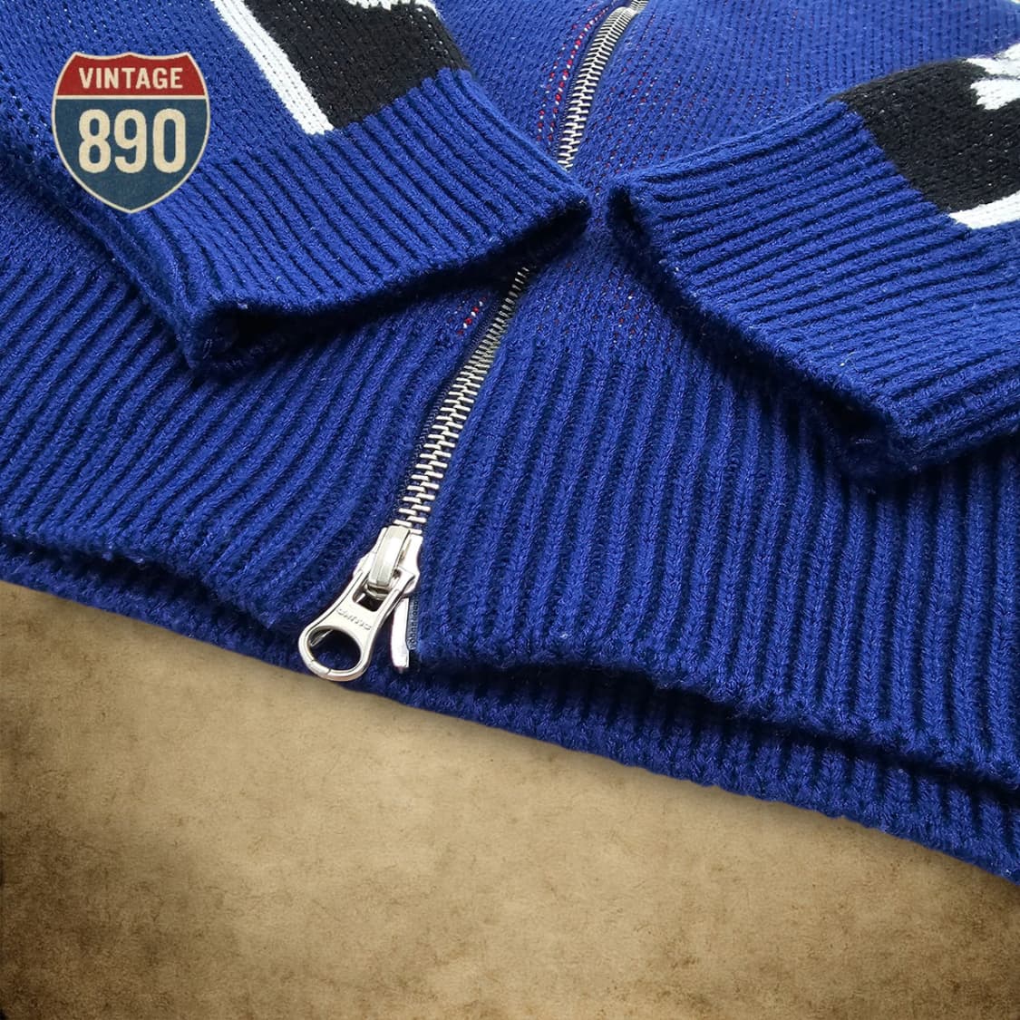 [S] CRITIC 크리틱 레이싱 니트 집업 상품이미지4