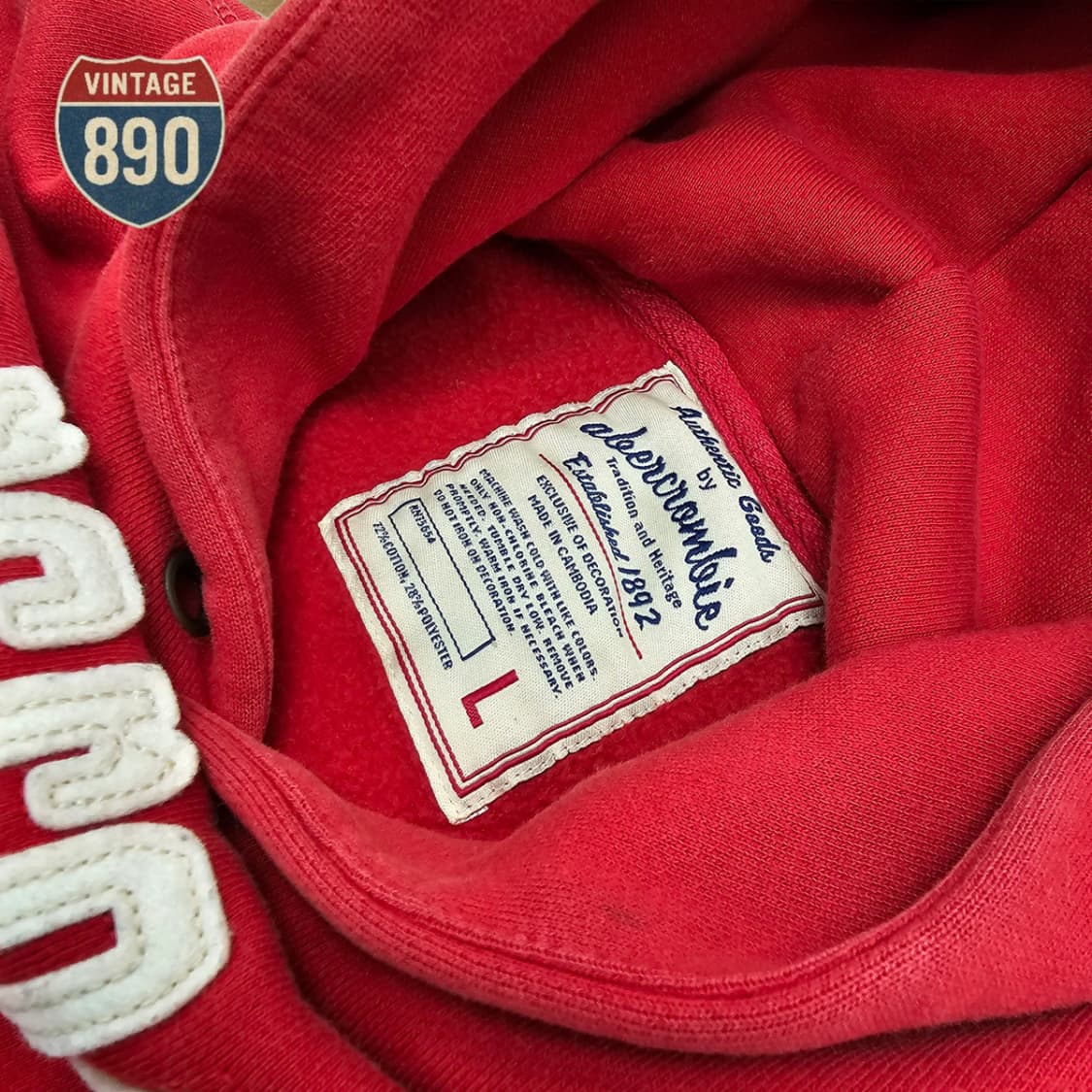 [L] ABERCROMBIE 아베크롬비 후드 티셔즈 상품이미지4