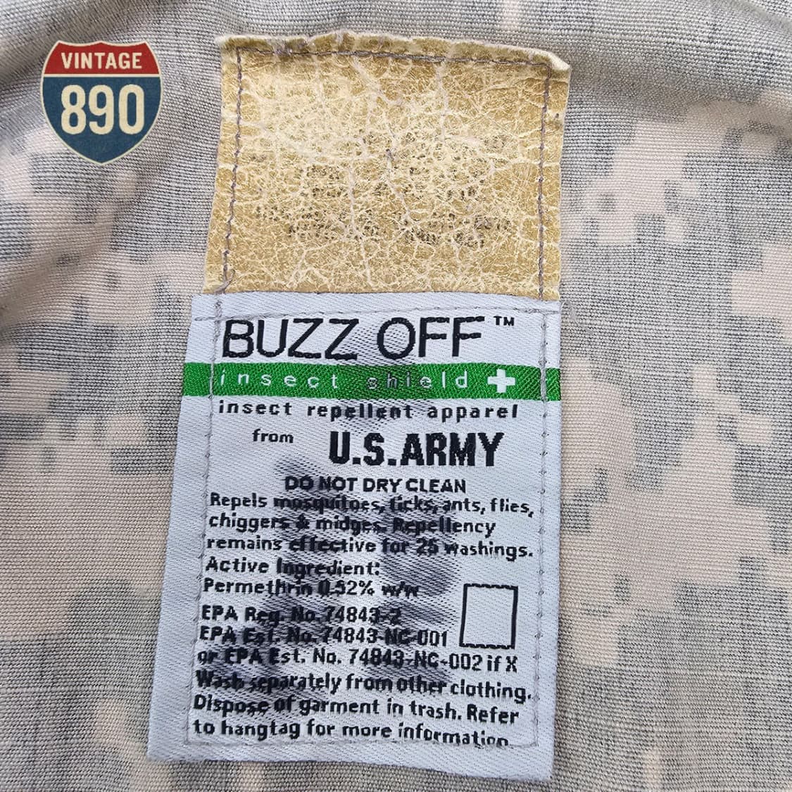 [110] ACU 미육군 BUZZ OFF  방충 전투복 상품이미지9