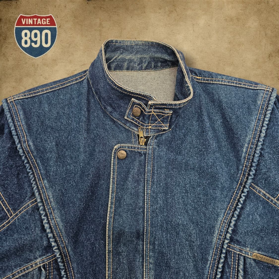 [100] EXCEL 엑셀 VTG 데님 청자켓 상품이미지2