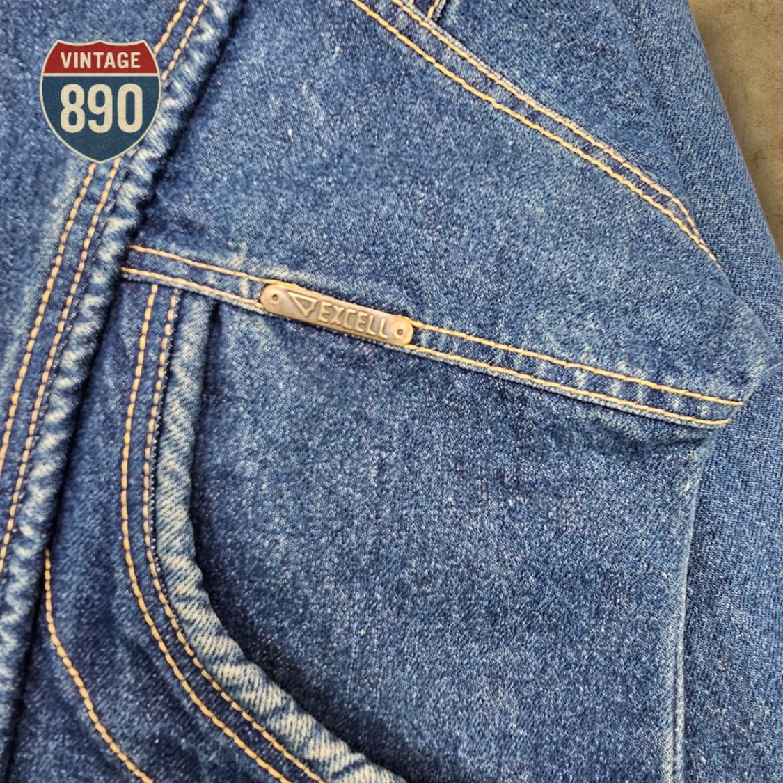 [100] EXCEL 엑셀 VTG 데님 청자켓 상품이미지4