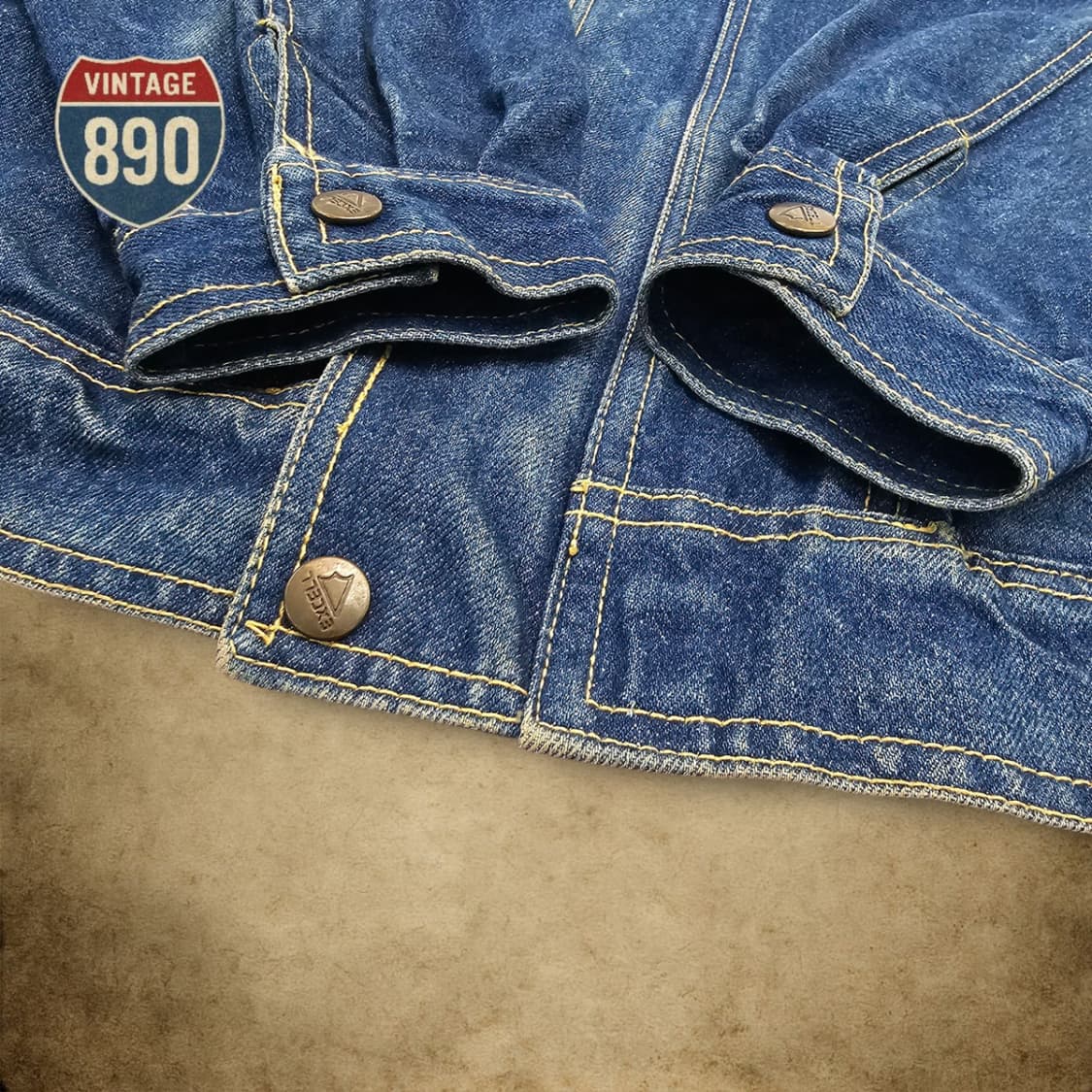 [100] EXCEL 엑셀 VTG 데님 청자켓 상품이미지5