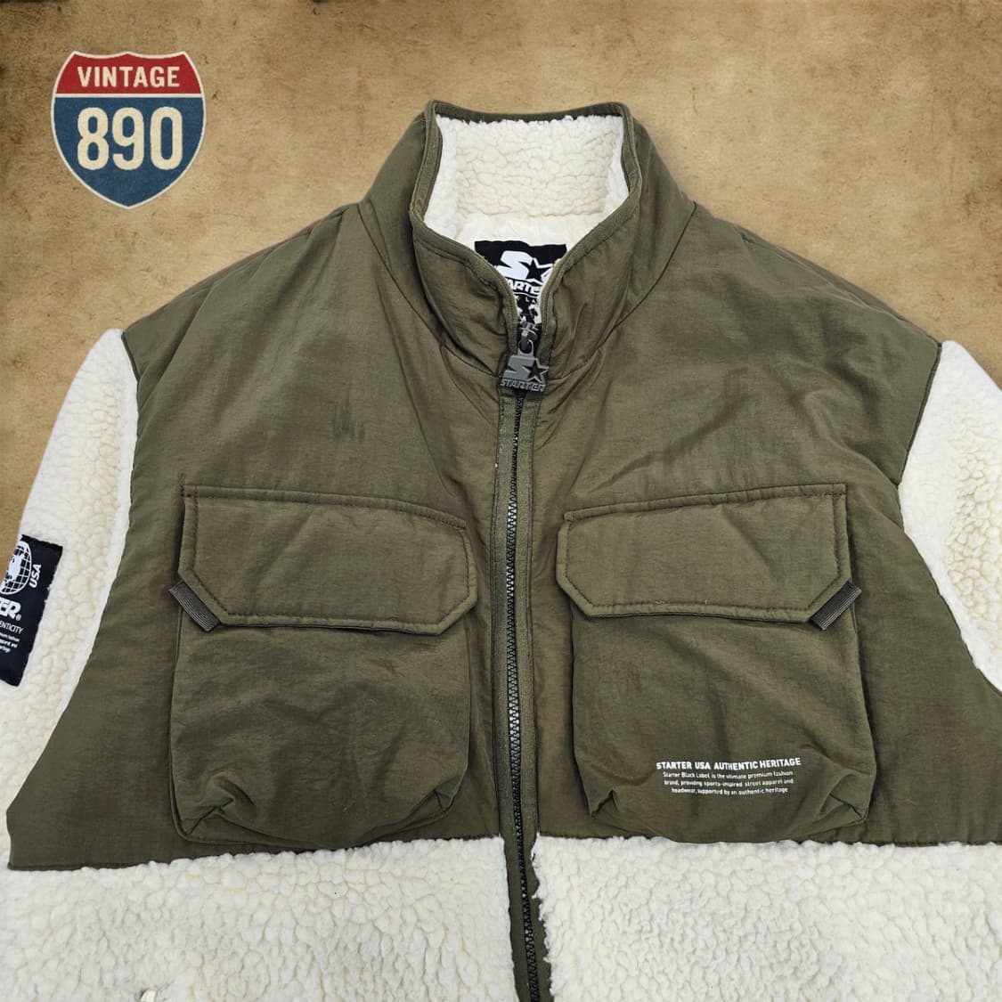 [M] Starter 스타터 플리스 집업 상품이미지2