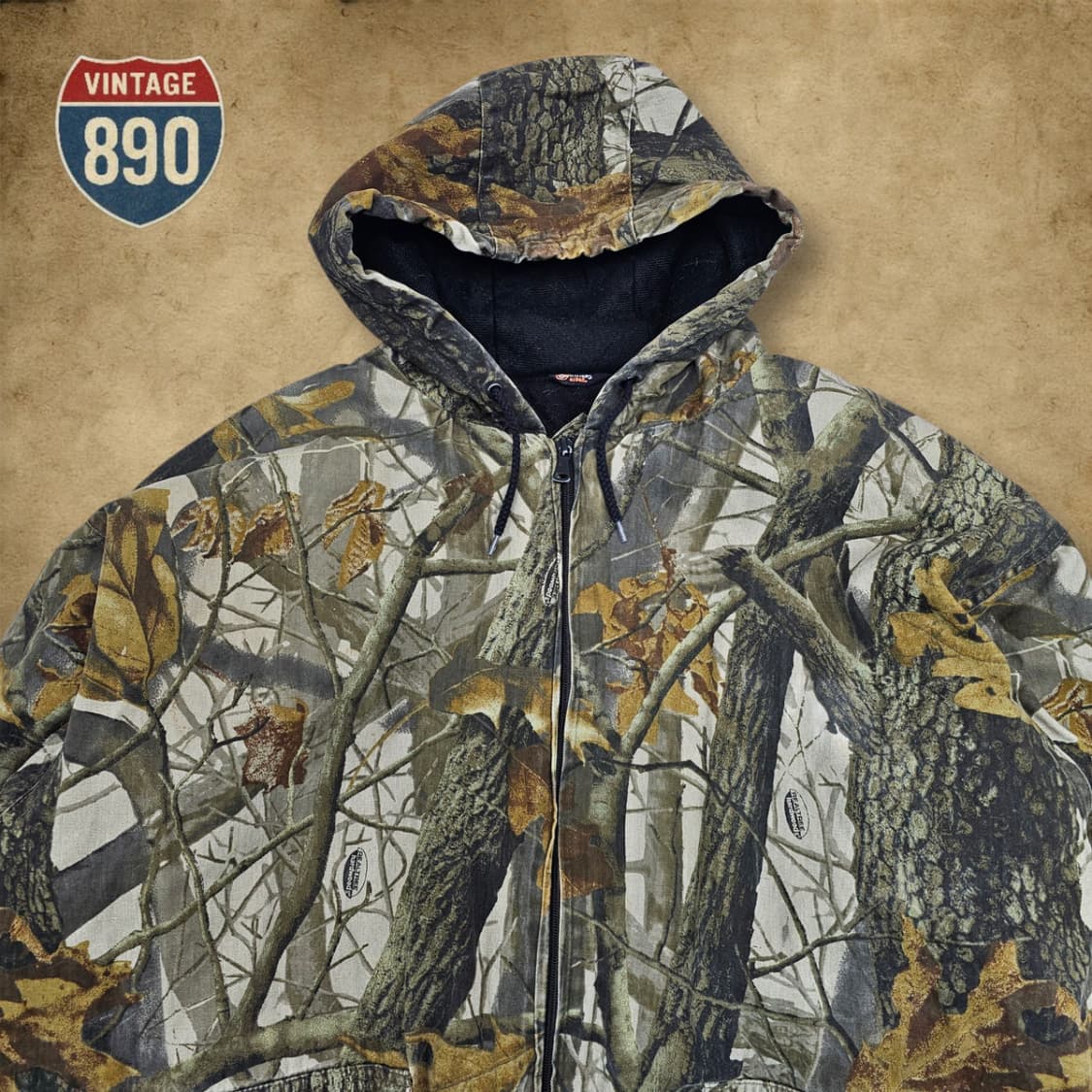 [3XL] 아웃피터스 리얼트리 카모 후드집업 상품이미지2