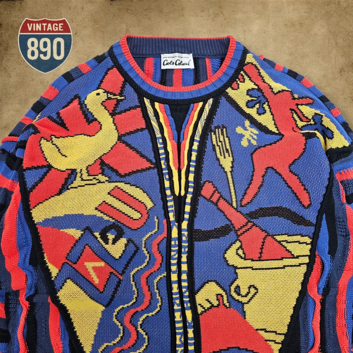 [100] Carlo Colucci 카를로콜루치 VTG 니트 스웨터 상품이미지2