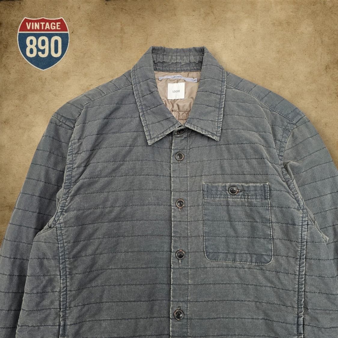 [95] series 시리즈 퀄팅 셔츠 자켓 상품이미지2