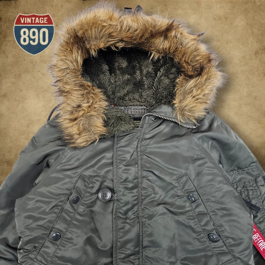 [XS] 알파인더스트리  N-3B 야상 파카 점퍼 상품이미지2