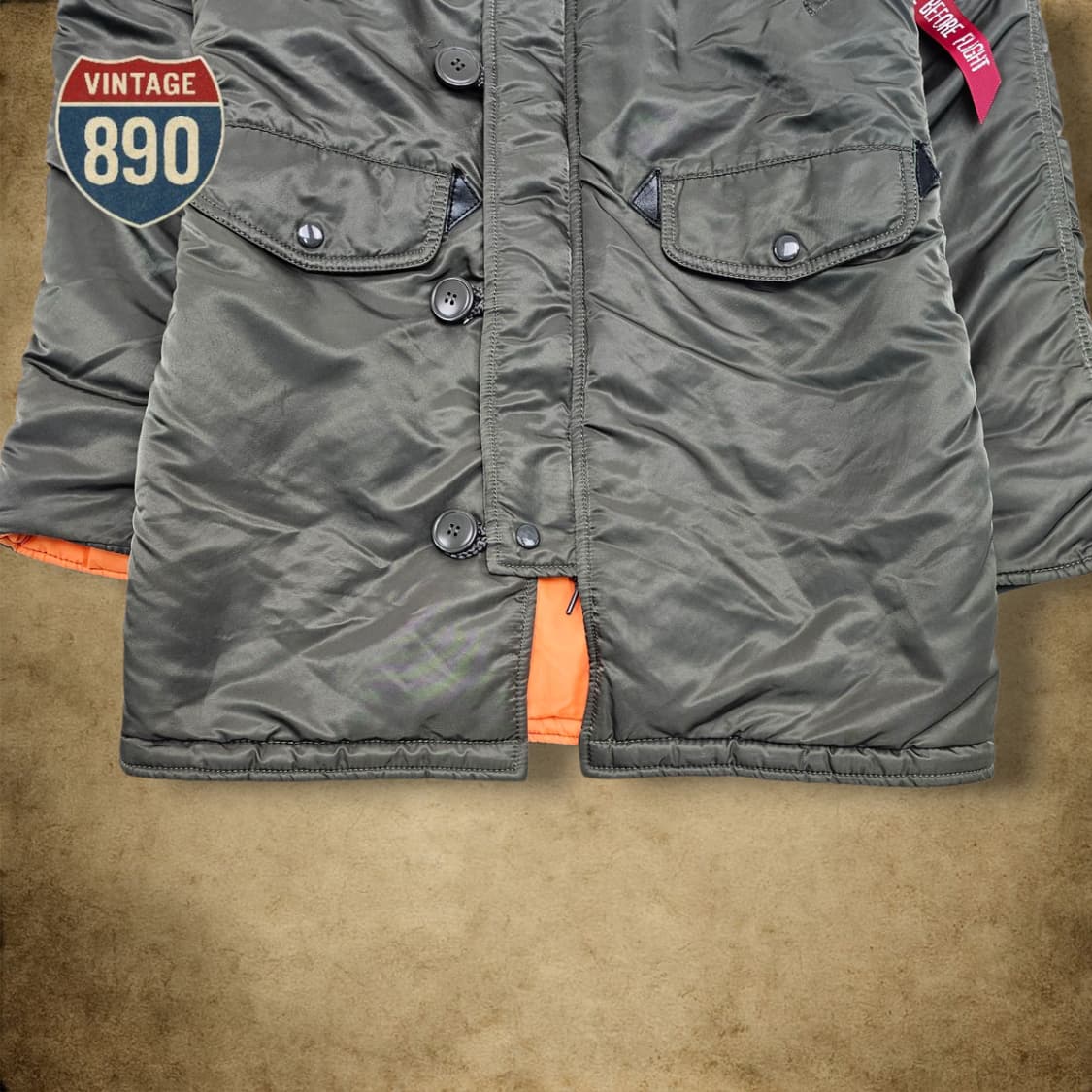 [XS] 알파인더스트리  N-3B 야상 파카 점퍼 상품이미지3