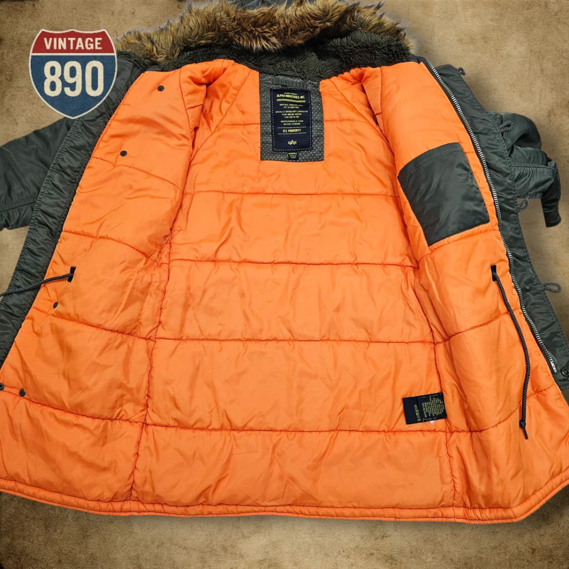 [XS] 알파인더스트리  N-3B 야상 파카 점퍼 상품이미지7