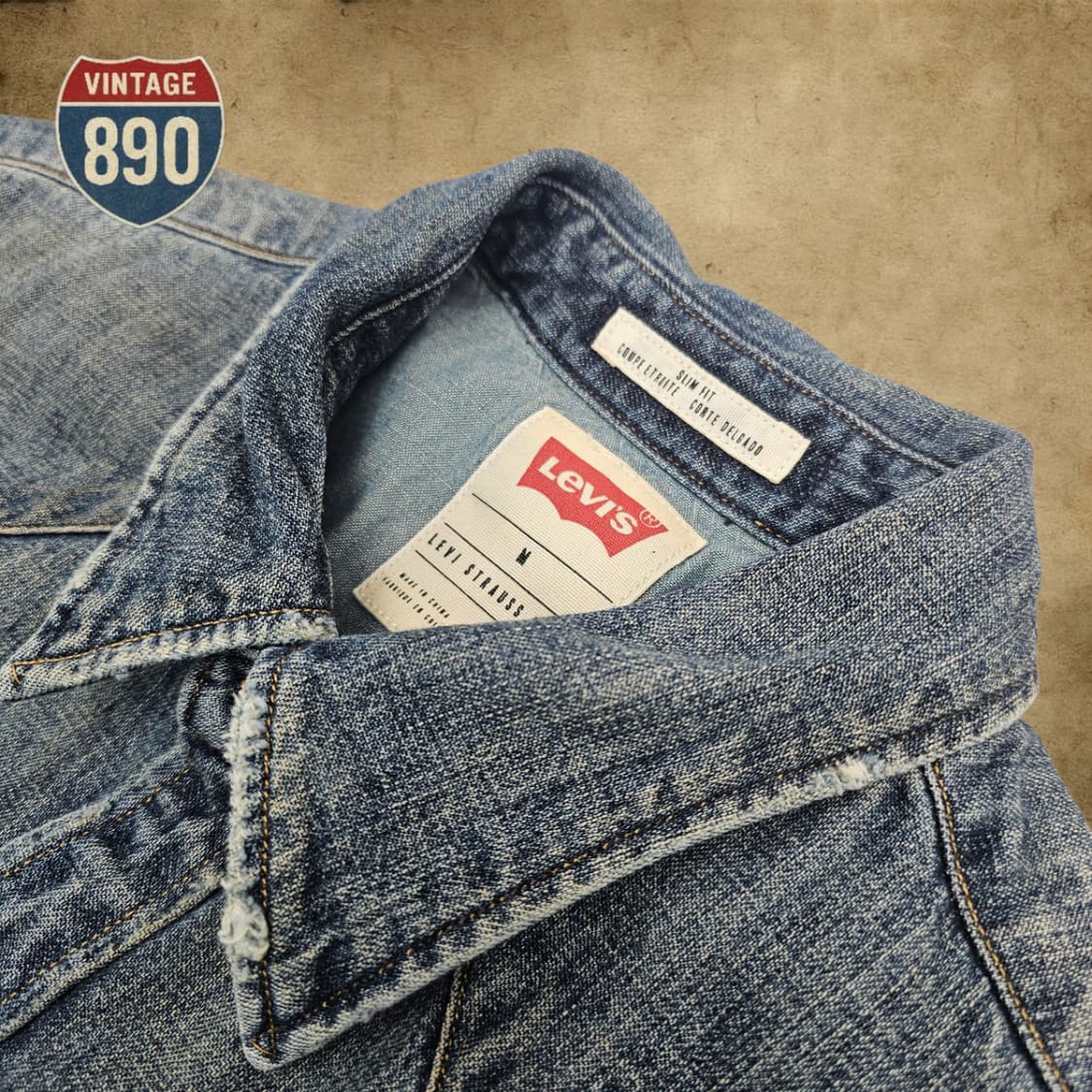 [M] Levi's 리바이스 웨스턴 빈티지 셔츠 상품이미지5