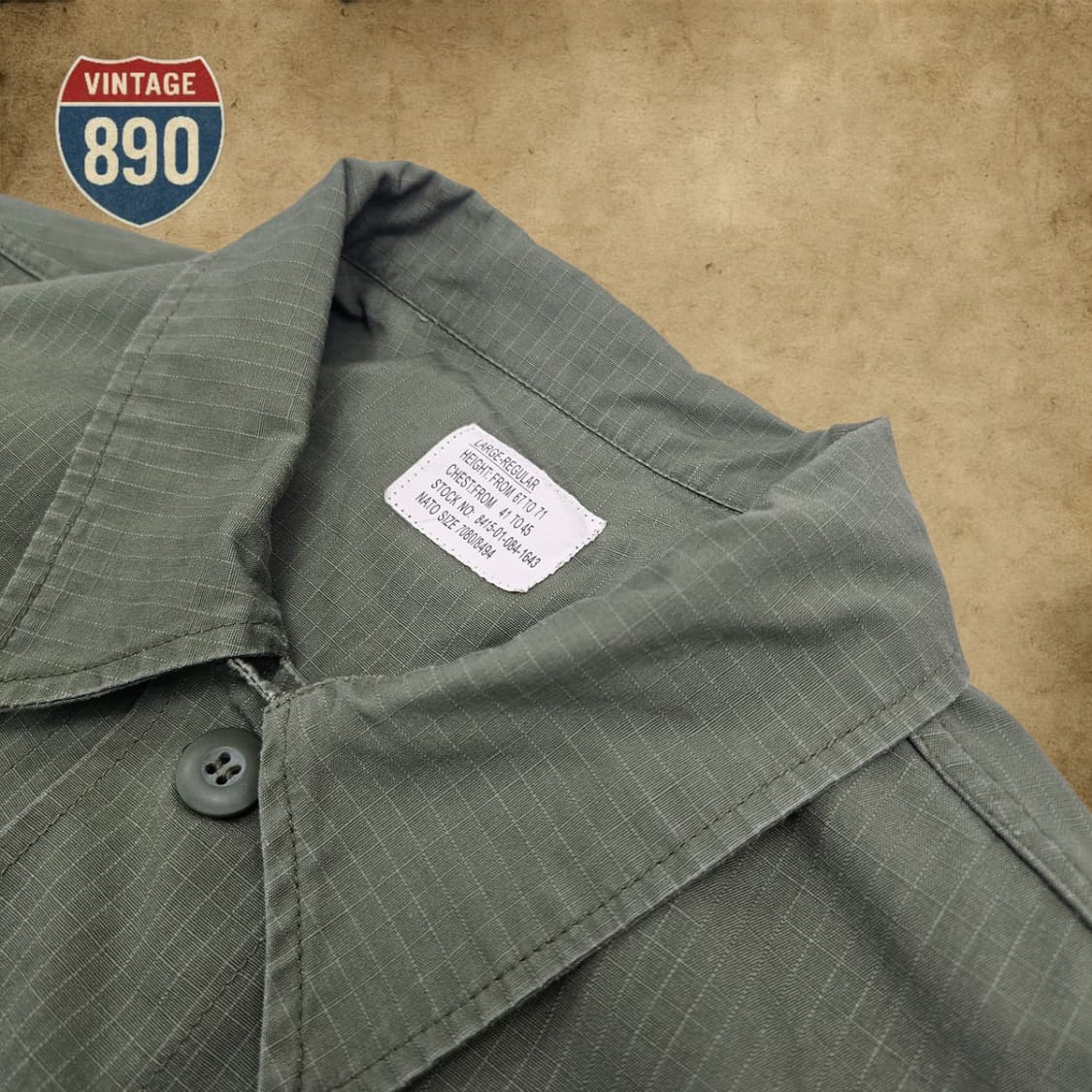 [L] US army 미군 정글 퍼티그 자켓 상품이미지4