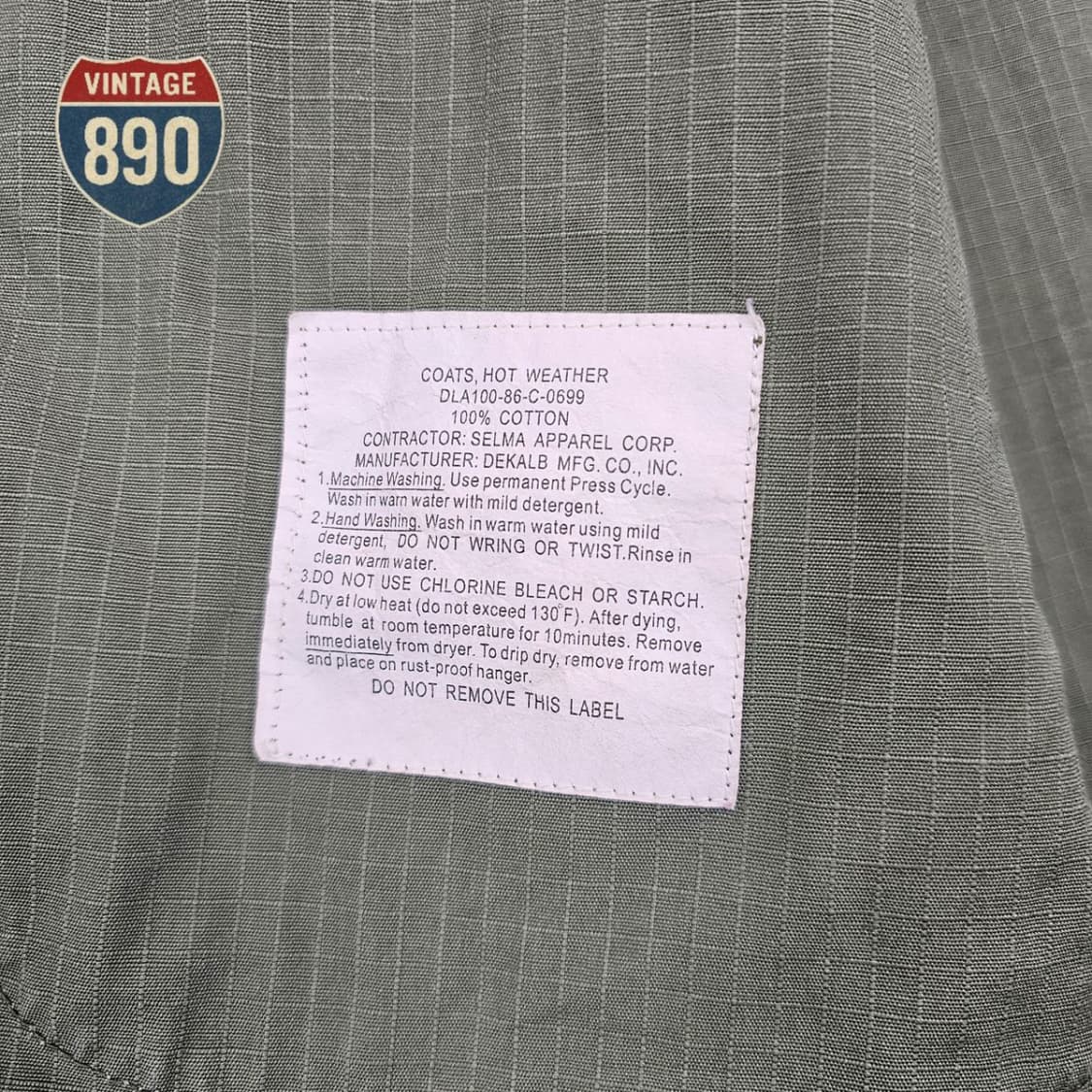 [L] US army 미군 정글 퍼티그 자켓 상품이미지7