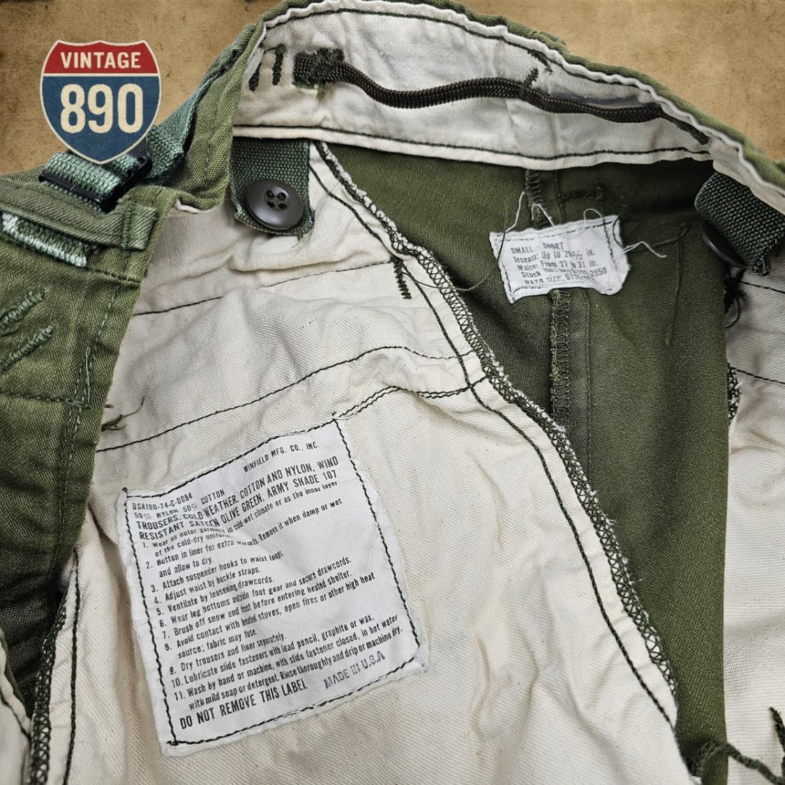 [29] US army 미군 70s M-65 필드 팬츠 상품이미지6