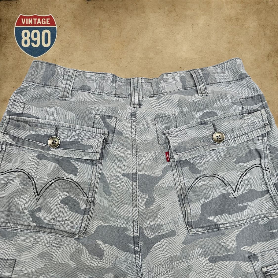 [32] Levi's 리바이스 실버 카모 카고 반바지 상품이미지10