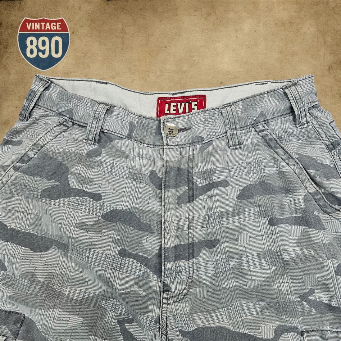 [32] Levi's 리바이스 실버 카모 카고 반바지 상품이미지2