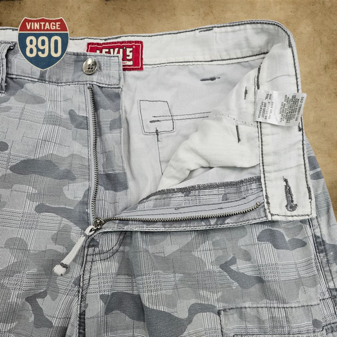 [32] Levi's 리바이스 실버 카모 카고 반바지 상품이미지5