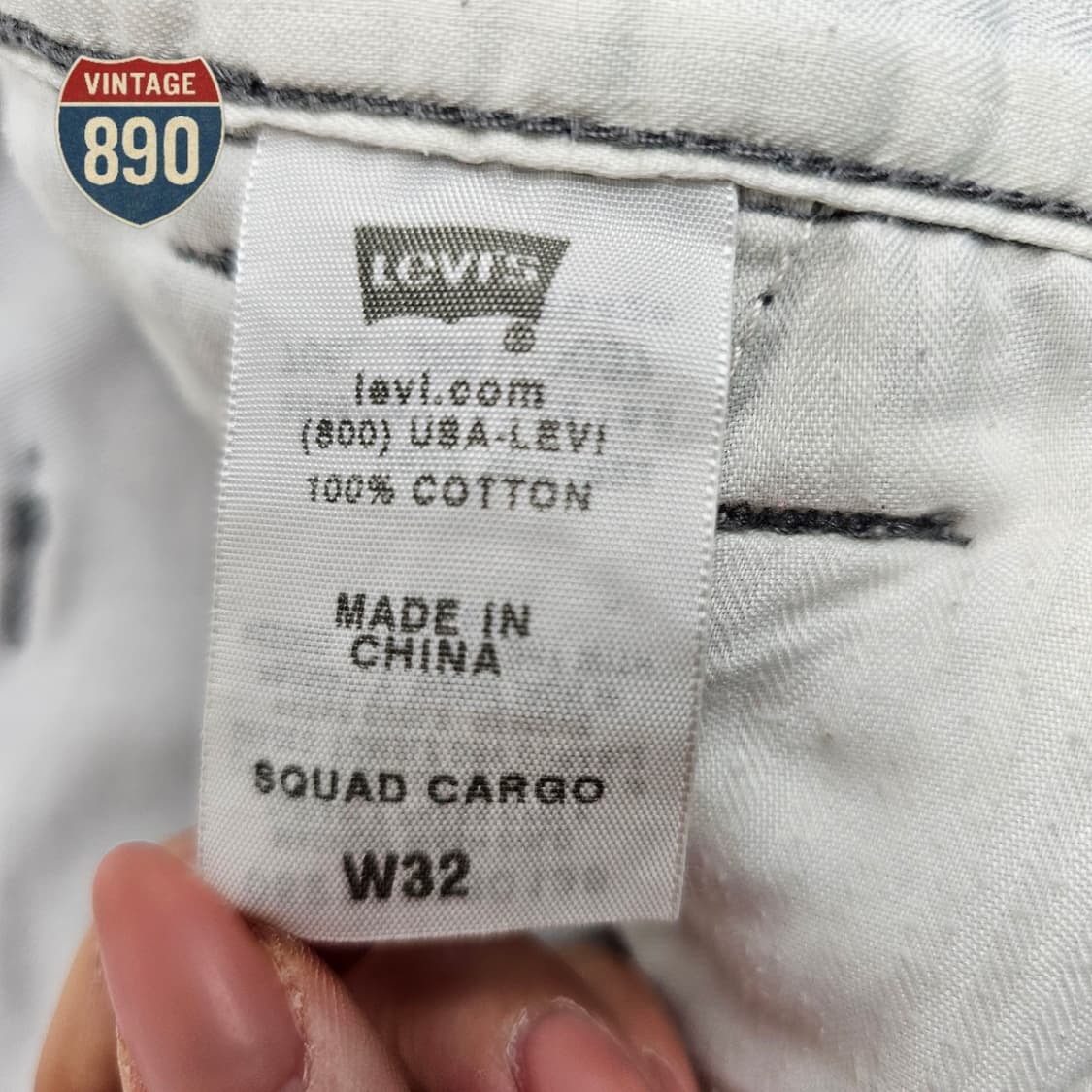[32] Levi's 리바이스 실버 카모 카고 반바지 상품이미지7