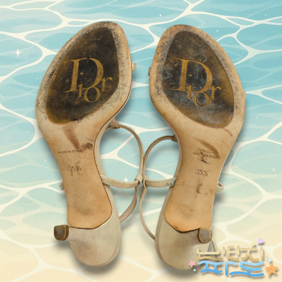 35반 감정서O DIOR 크리스찬디올 샌들힐 상품이미지8