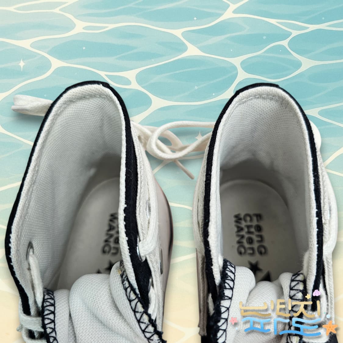 235 컨버스 X 펑첸왕 척 70 투인원 내츄럴 아이보리 블랙 상품이미지6