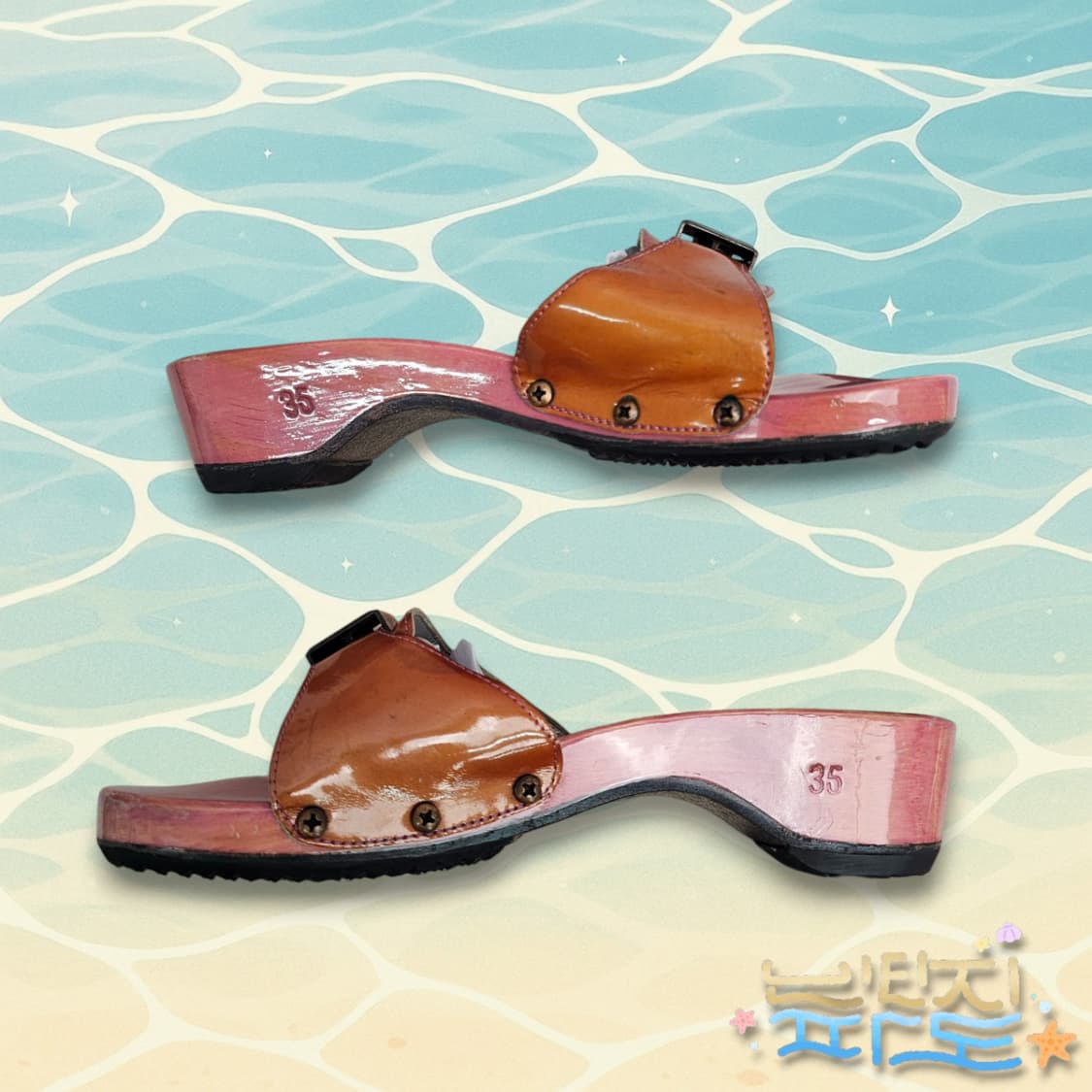 35 225 CHANEL 샤넬 목각 샌들 뮬 슬리퍼 상품이미지4