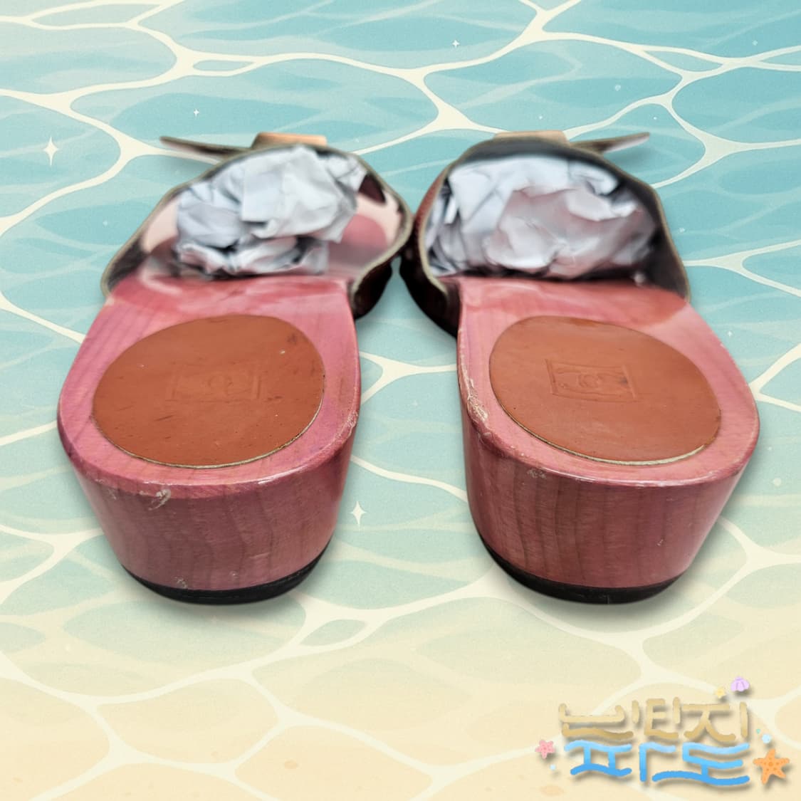 35 225 CHANEL 샤넬 목각 샌들 뮬 슬리퍼 상품이미지5