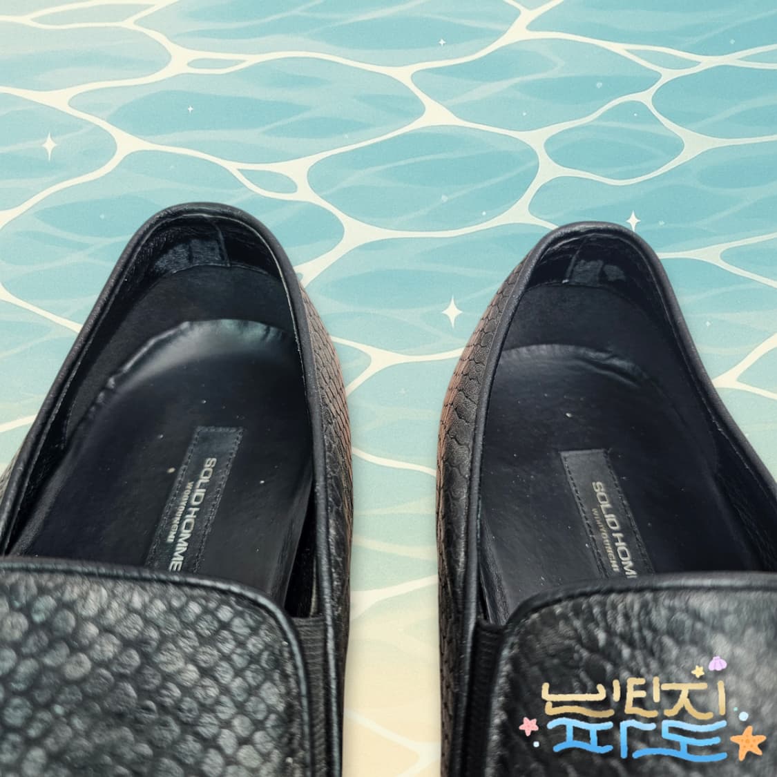 40 250 SOLID HOMME 솔리드옴므 가죽 슬립온 스니커즈 상품이미지8