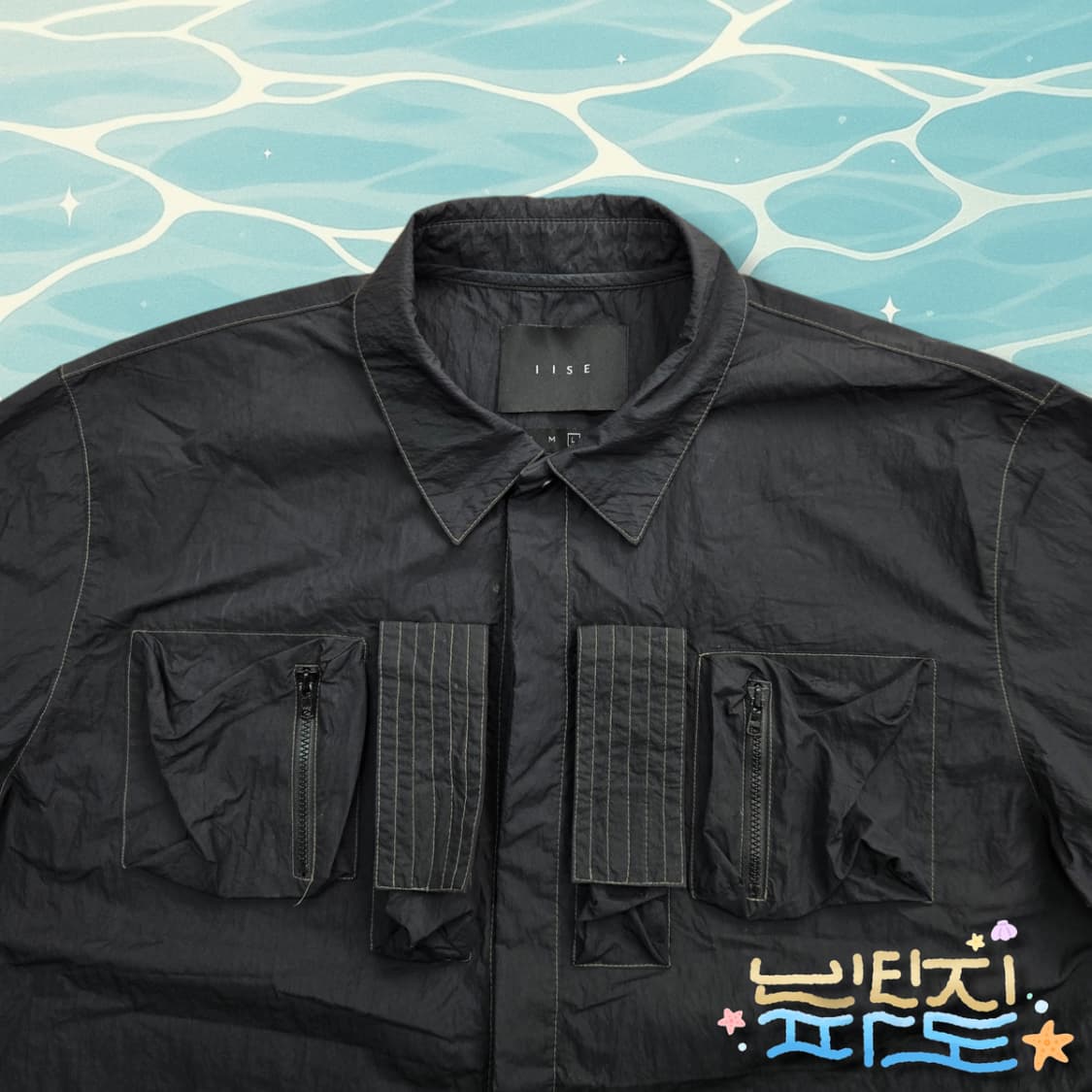 L IISE 이세 나일론 유틸리티 반팔셔츠 상품이미지2