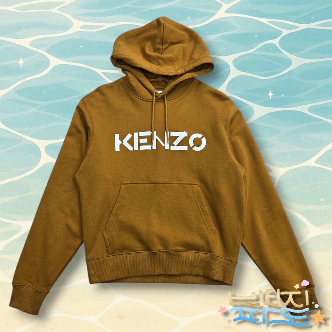S 100 KENZO 겐조 21SS 로고 후드티 카멜 상품이미지1