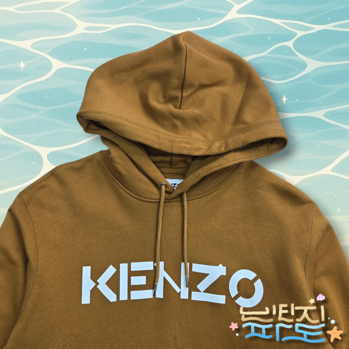 S 100 KENZO 겐조 21SS 로고 후드티 카멜 상품이미지2