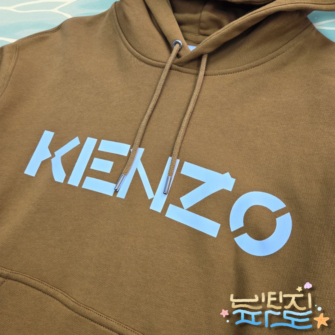 S 100 KENZO 겐조 21SS 로고 후드티 카멜 상품이미지5