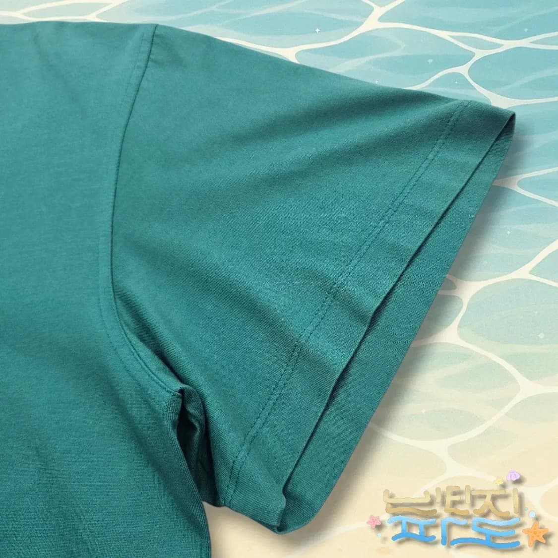 48 우영미 22FW 그린 코튼 레더 라벨 티셔츠 상품이미지5