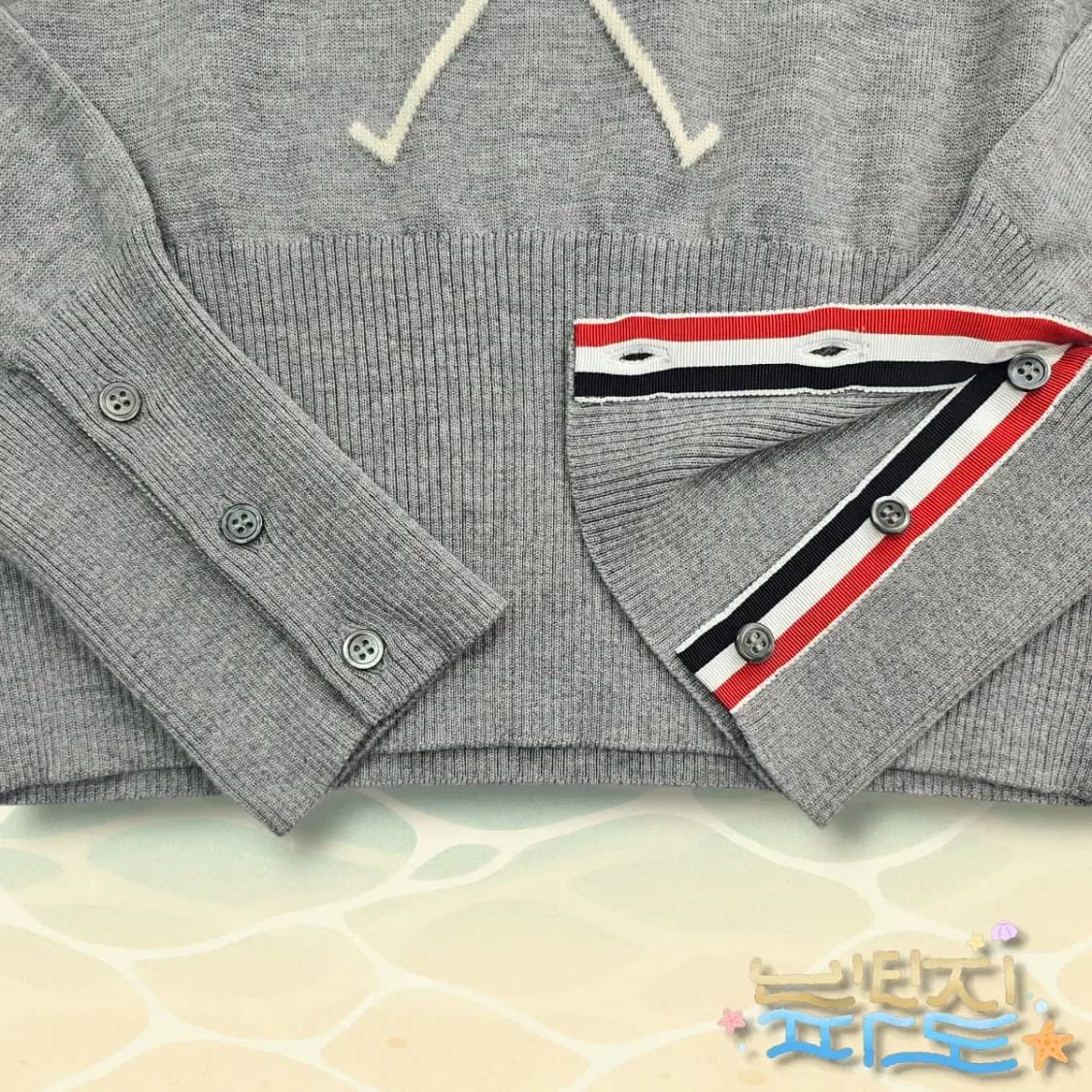 3 THOM BROWNE 톰브라운 21FW 사선완장 인트라시아 니트 상품이미지5