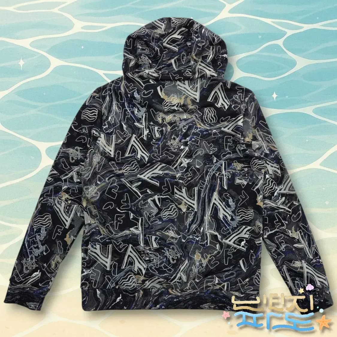 XL FENDI 펜디 FW21 멀티컬러 프래그먼트 프린팅 후디 상품이미지8