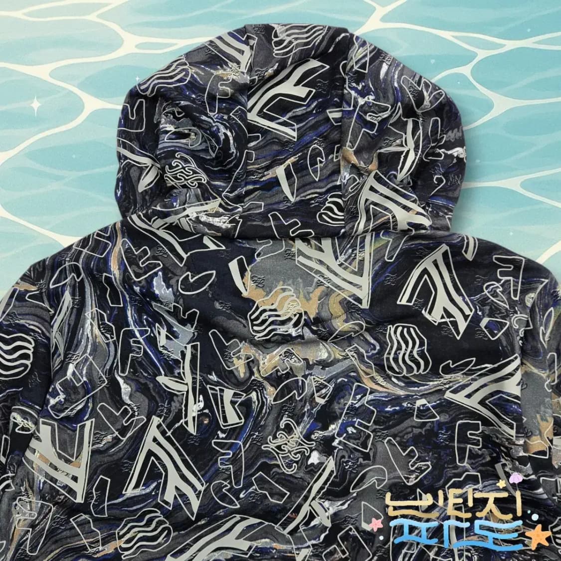 XL FENDI 펜디 FW21 멀티컬러 프래그먼트 프린팅 후디 상품이미지9