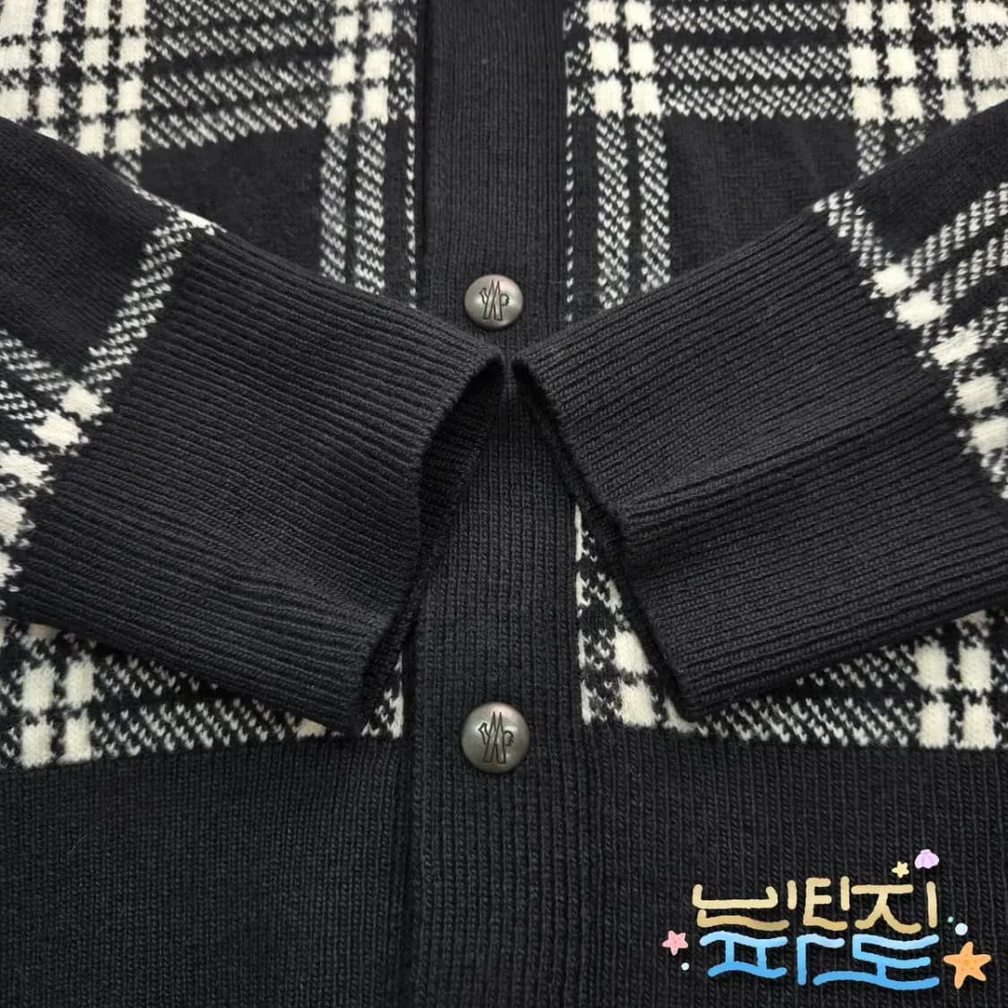 L 몽클레어 감마블루 마글리오네 체크 카디건 가디건 상품이미지4