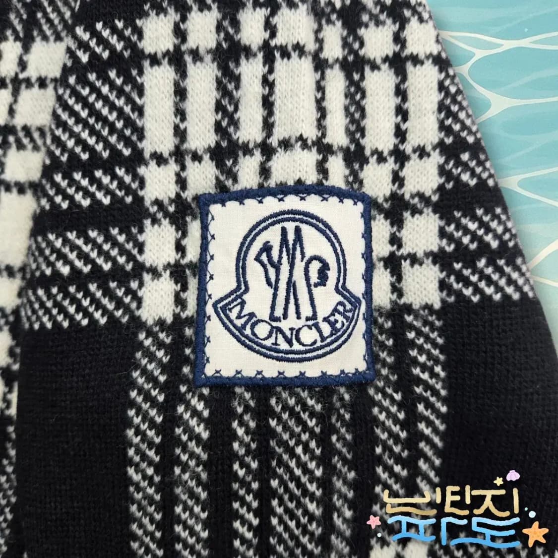 L 몽클레어 감마블루 마글리오네 체크 카디건 가디건 상품이미지5