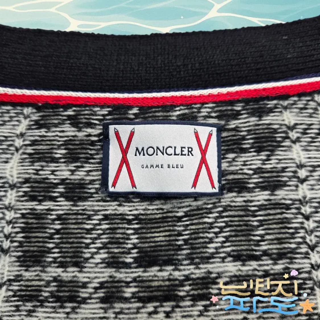 L 몽클레어 감마블루 마글리오네 체크 카디건 가디건 상품이미지6